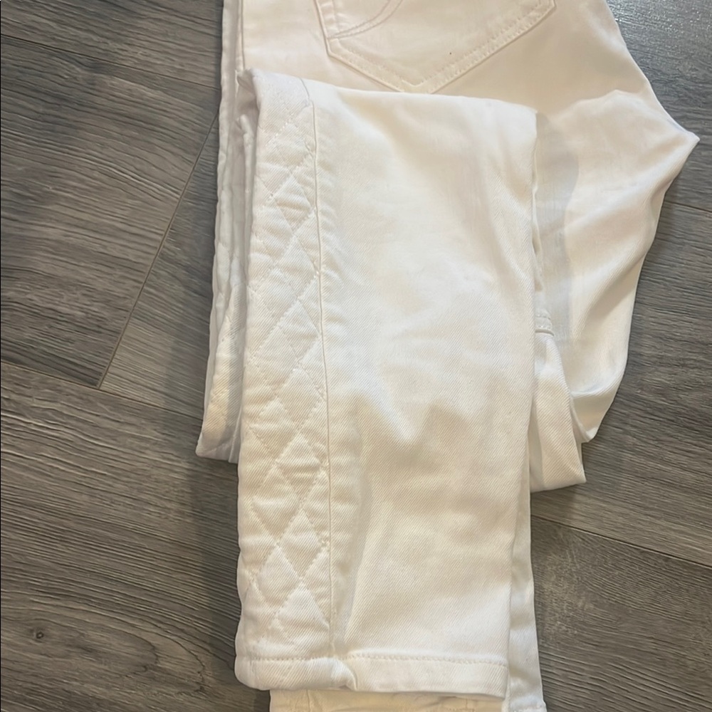 Maje White Skinny Jeans with Tapered Fit and Contrast Stitching - Picture 7 of 7
